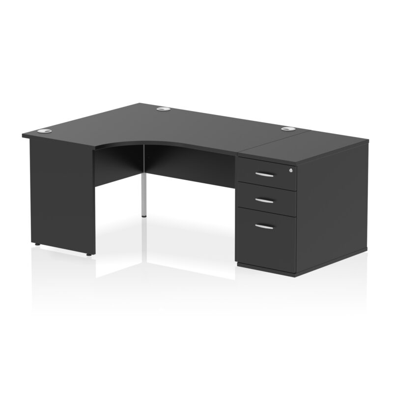 Pace Panel End Crescent Desk Workstation - Image 62