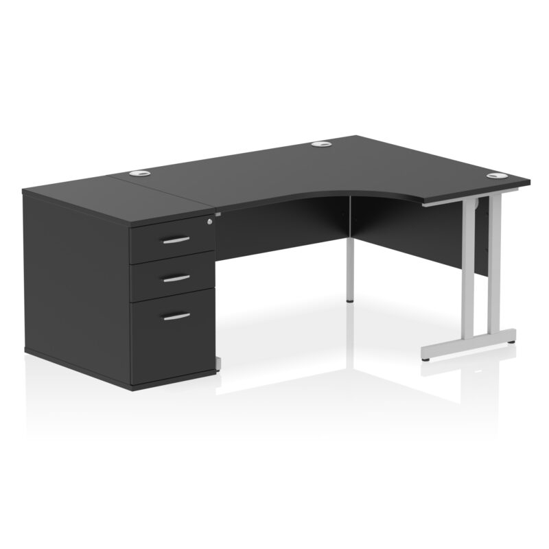 Pace 1400mm Cantilever Right Crescent Desk Workstation - Image 41