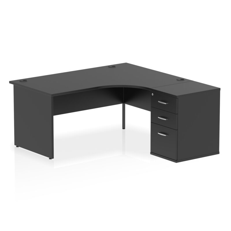 Pace Panel End Crescent Desk Workstation - Image 57