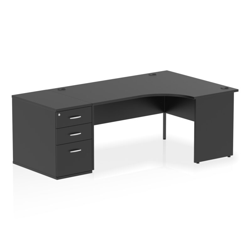 Pace Panel End Crescent Desk Workstation - Image 58