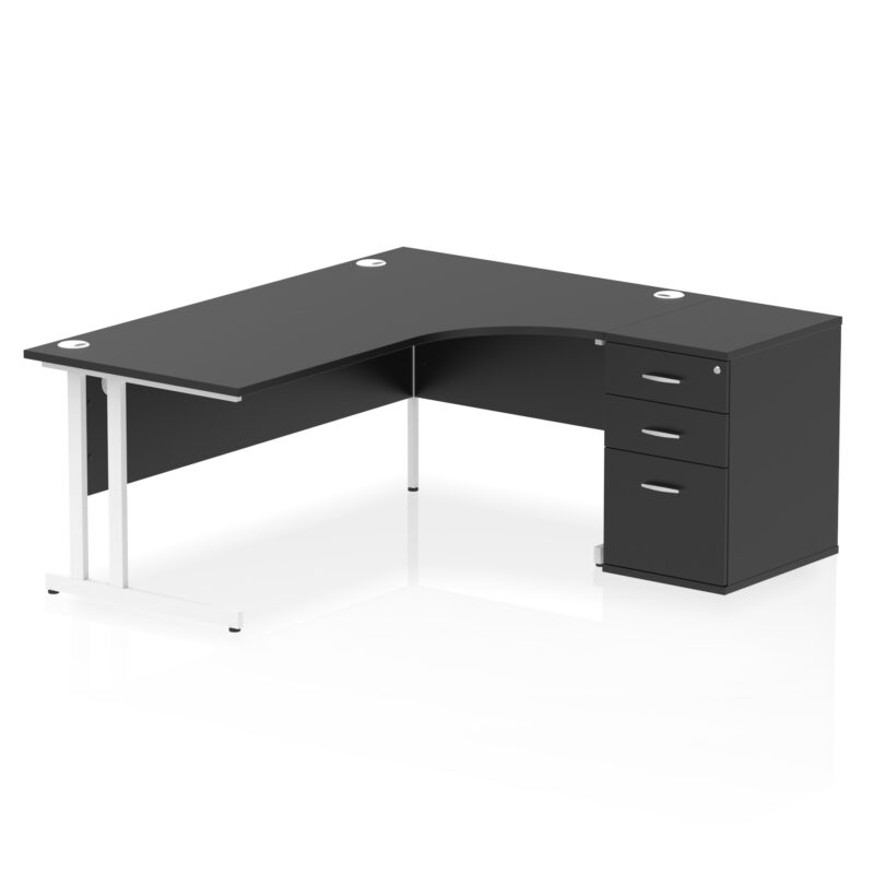 Pace 1800mm Cantilever Right Crescent Desk Workstation - Image 39