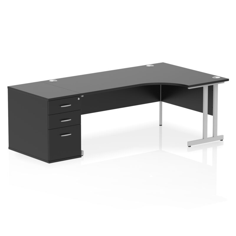 Pace 1800mm Cantilever Right Crescent Desk Workstation - Image 41