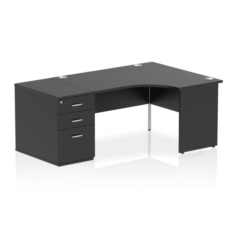 Pace Panel End Crescent Desk Workstation - Image 64