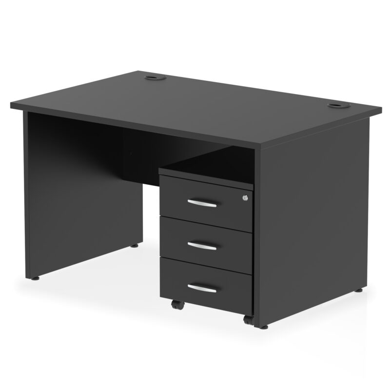 Pace Panel End Straight Desk With Mobile Pedestal - Image 50