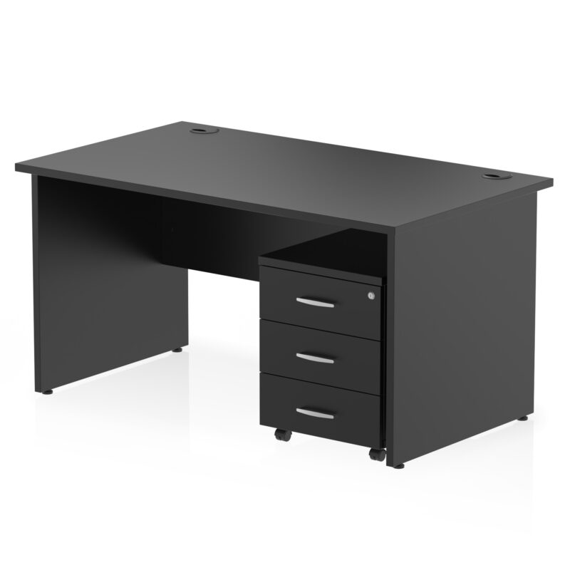 Pace Panel End Straight Desk With Mobile Pedestal - Image 52
