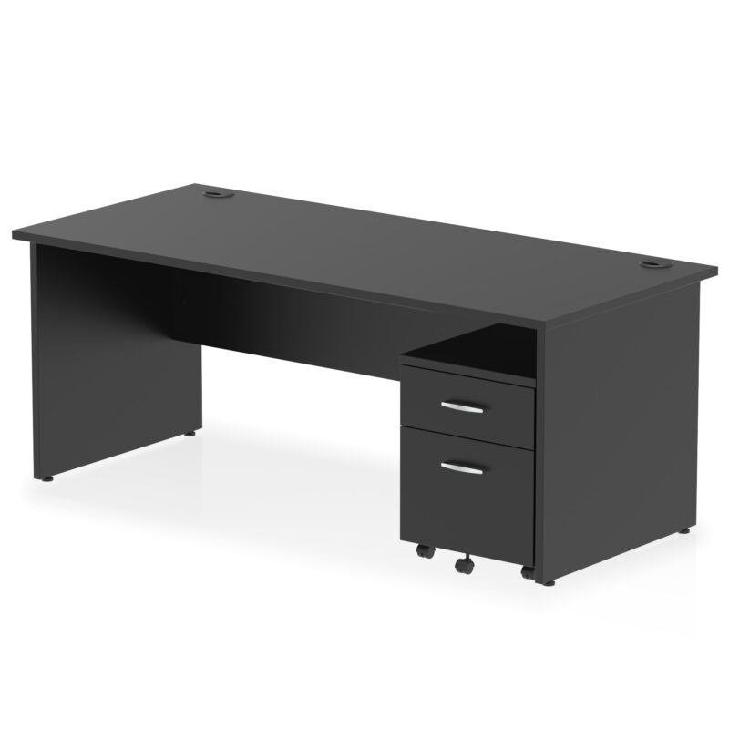 Pace Panel End Straight Desk With Mobile Pedestal - Image 55