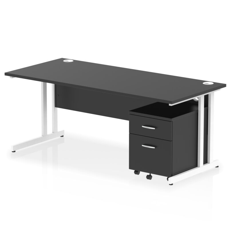 Pace 1800mm Cantilever Straight Desk With Mobile Pedestal - Image 41