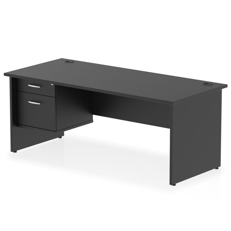 Pace 1800mm Panel End Straigh Desk With Single Fixed Pedestal - Image 31