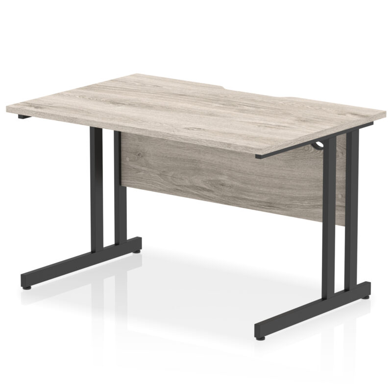 Pace Scalloped Edge 1200mm Straight Desk Cantilever Leg - Image 5