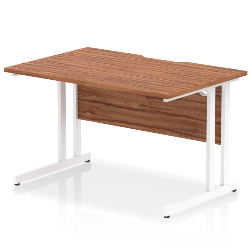 Pace Scalloped Edge 1200mm Straight Desk Cantilever Leg - Image 16
