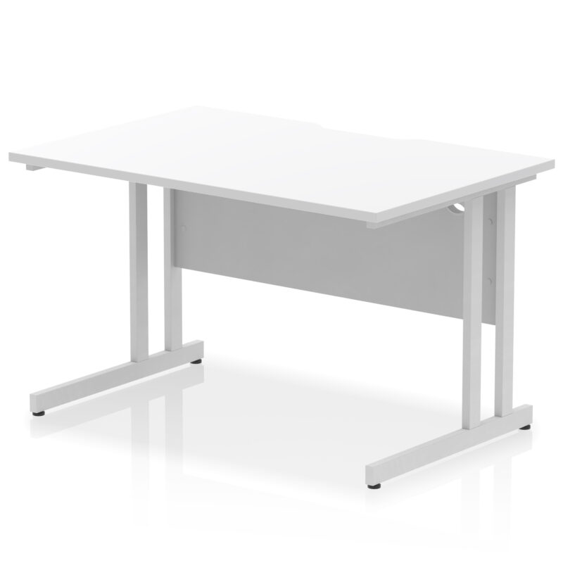 Pace Scalloped Edge 1200mm Straight Desk Cantilever Leg - Image 18