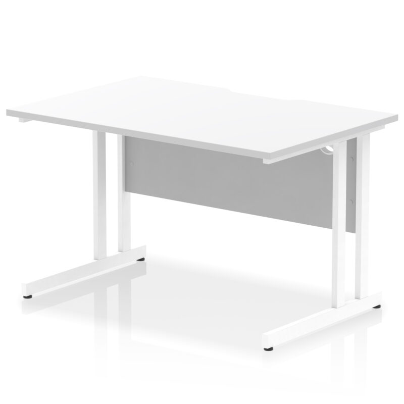 Pace Scalloped Edge 1200mm Straight Desk Cantilever Leg - Image 19