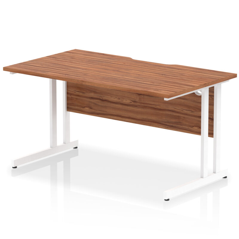 Pace Scalloped Edge 1400mm Straight Desk Cantilever Leg - Image 16