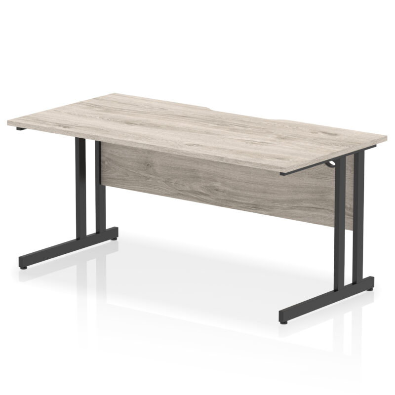 Pace Scalloped Edge 1600mm Straight Desk Cantilever Leg - Image 5
