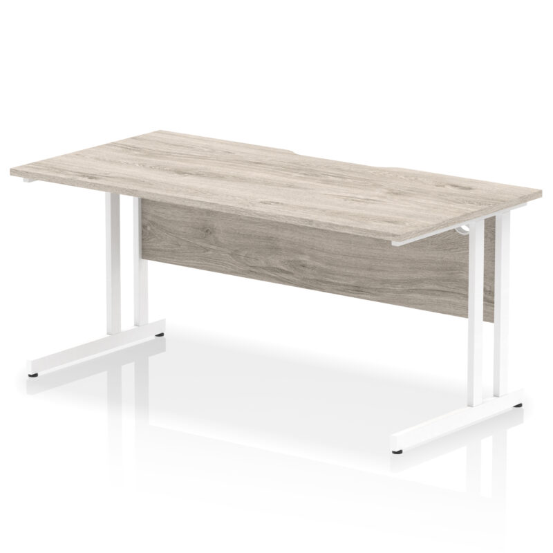 Pace Scalloped Edge 1600mm Straight Desk Cantilever Leg - Image 7