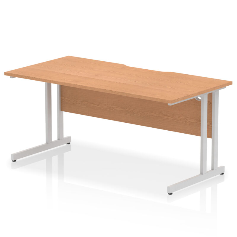 Pace Scalloped Edge 1600mm Straight Desk Cantilever Leg - Image 12
