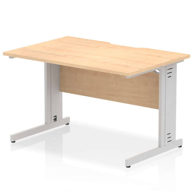 Pace Scalloped Edge 1200mm Straight Desk Cable Managed Leg - Image 9