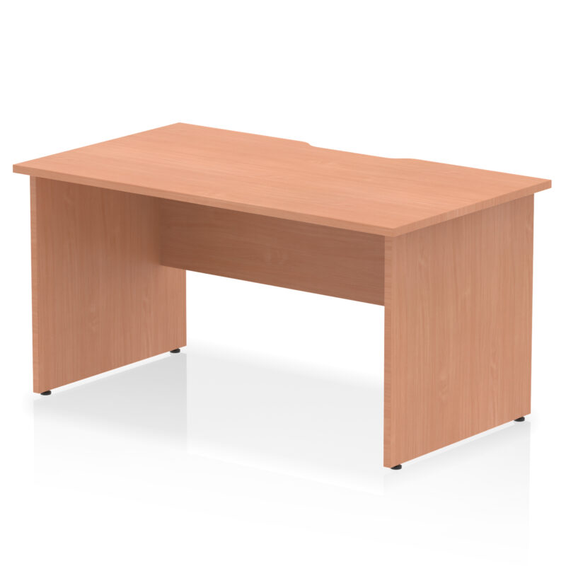 Pace Scalloped Edge 1400mm Straight Desk Panel End Leg - Image 2