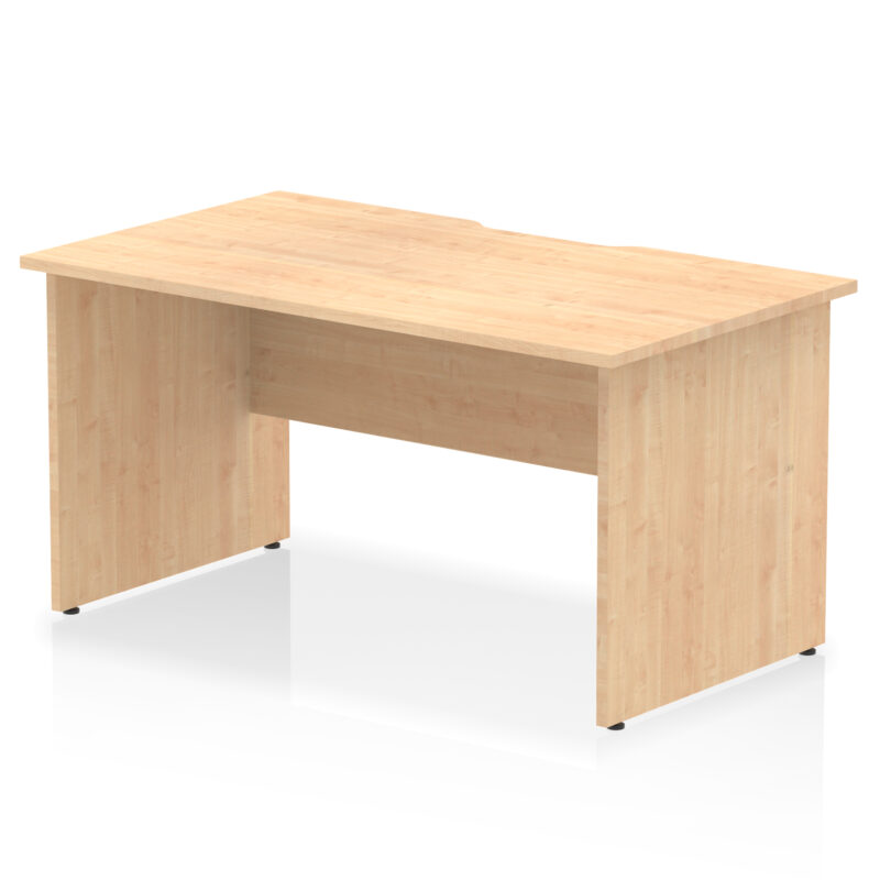 Pace Scalloped Edge 1400mm Straight Desk Panel End Leg - Image 4