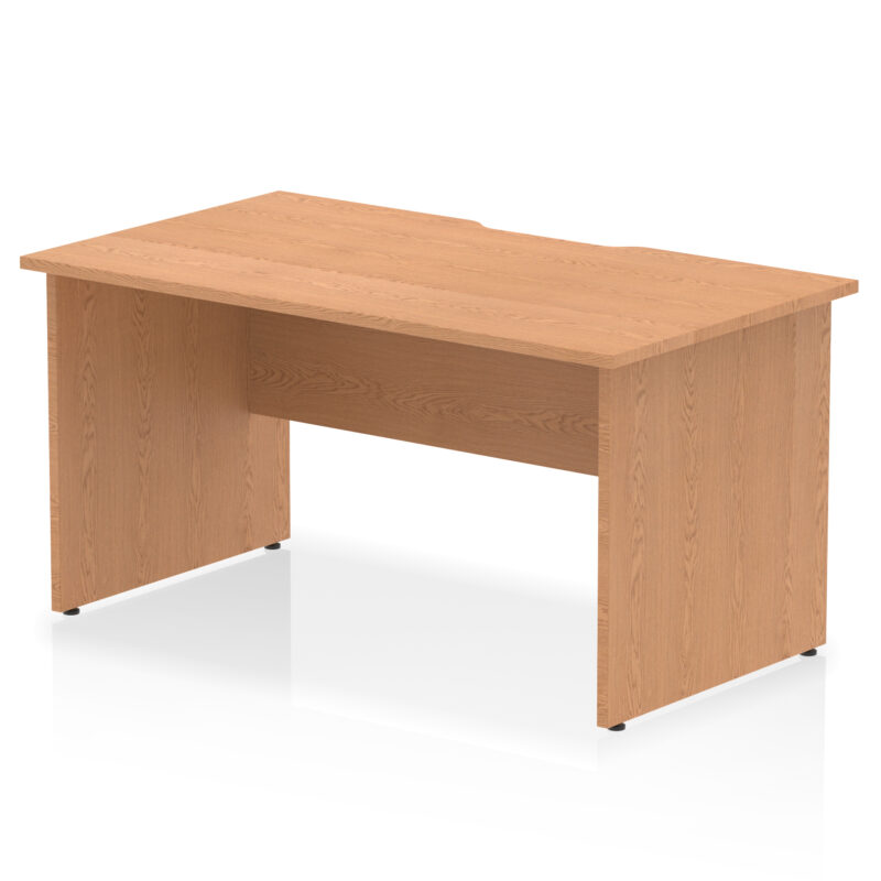 Pace Scalloped Edge 1400mm Straight Desk Panel End Leg - Image 5