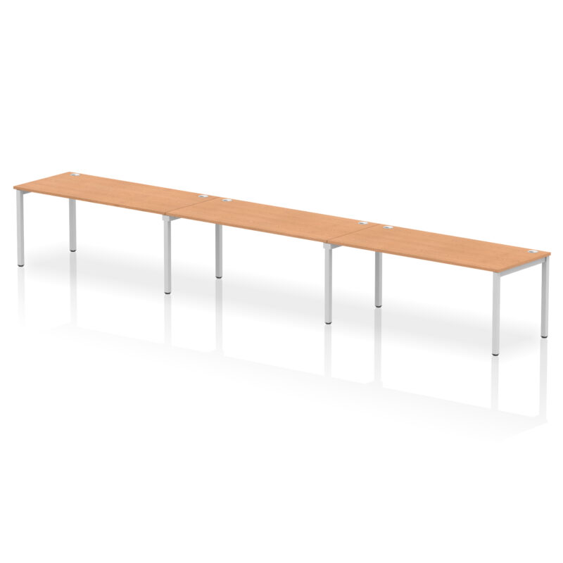 Pace Single Row Bench Desk - 3 Person - Image 43