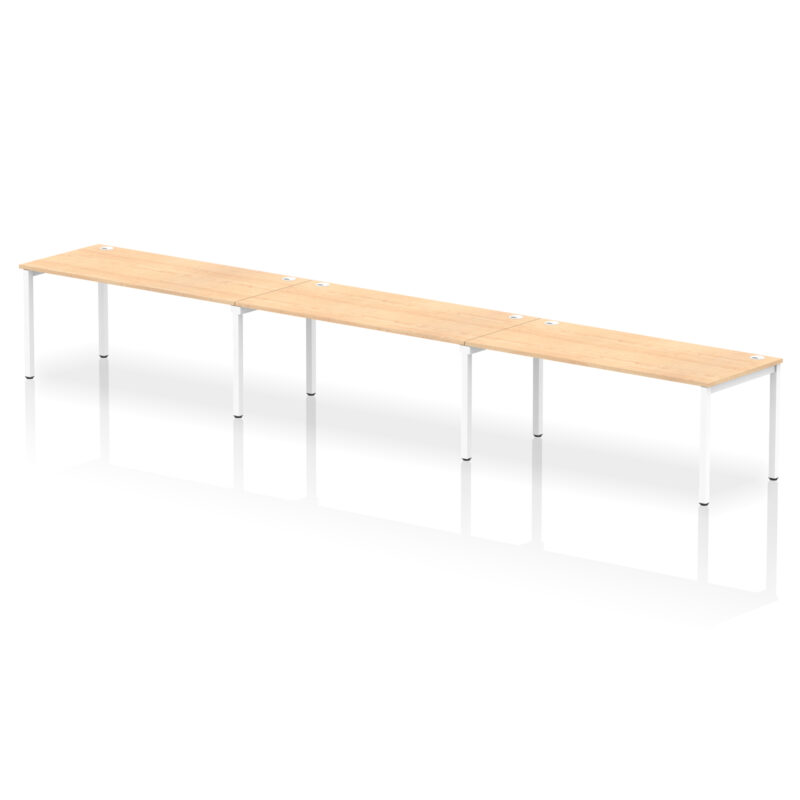 Pace Single Row Bench Desk - 3 Person - Image 42