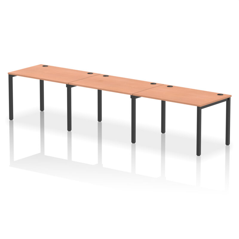 Pace Single Row Bench Desk - 3 Person - Image 49
