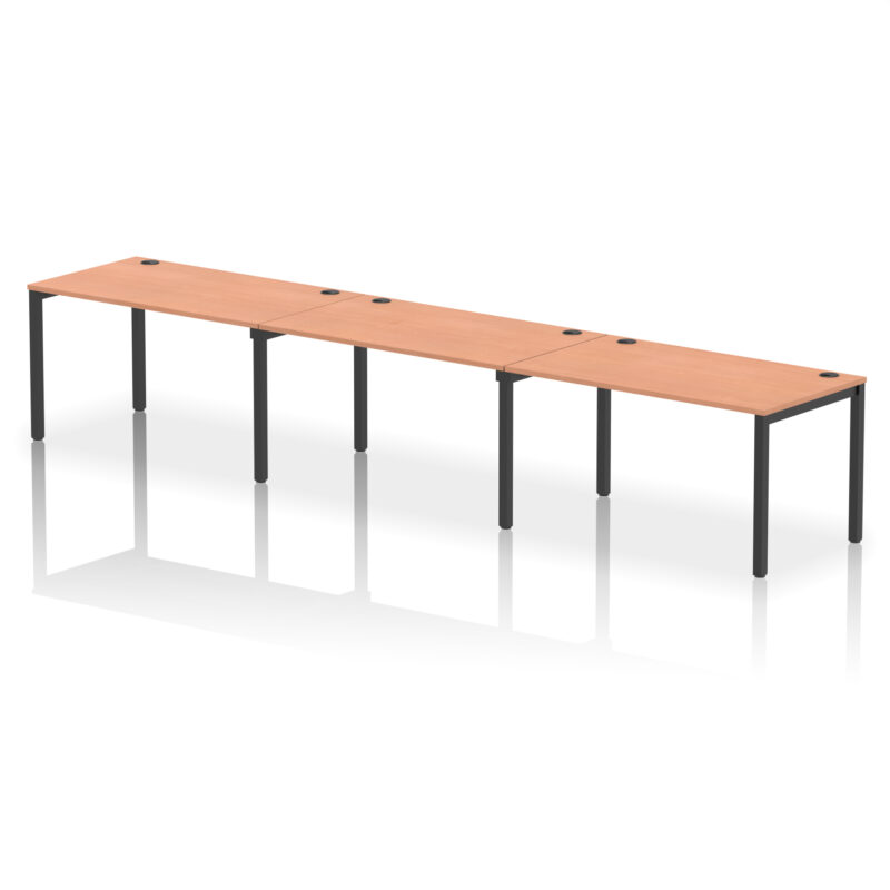 Pace Single Row Bench Desk - 3 Person - Image 58