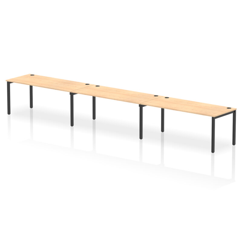 Pace Single Row Bench Desk - 3 Person - Image 81