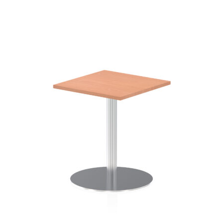 Sintra Square Poseur Table Silver Leg