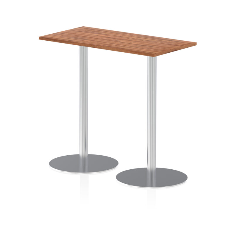 Sintra Slimline Rectangular Poseur Table Silver Leg - Image 8