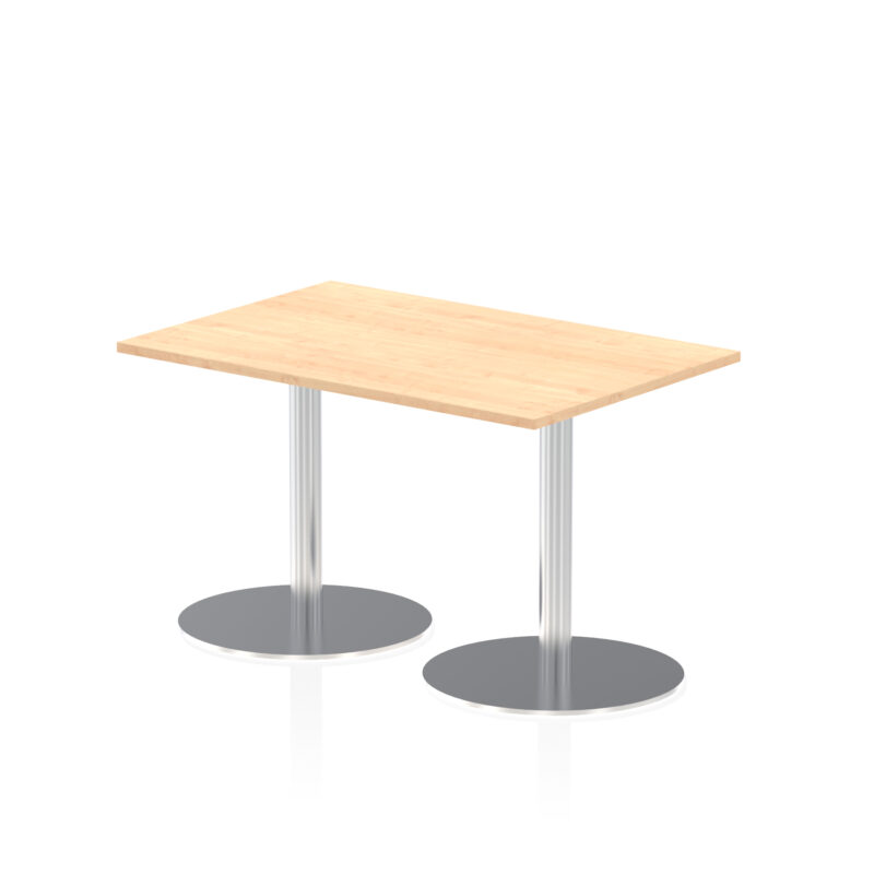 Sintra Rectangular Poseur Table Silver Leg - Image 4
