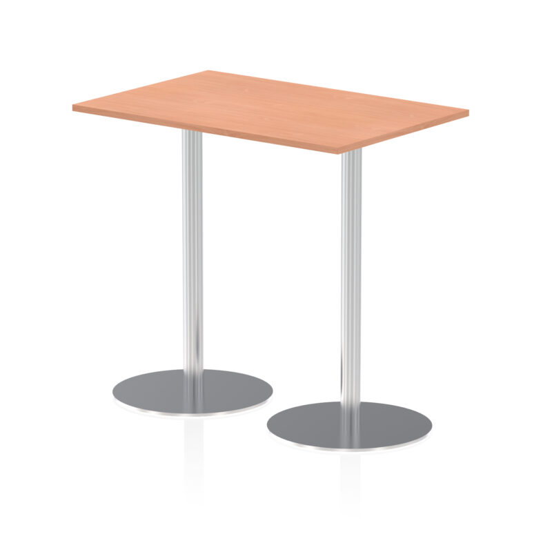 Sintra Rectangular Poseur Table Silver Leg - Image 7