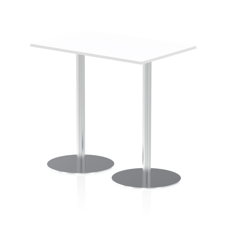 Sintra Rectangular Poseur Table Silver Leg - Image 9