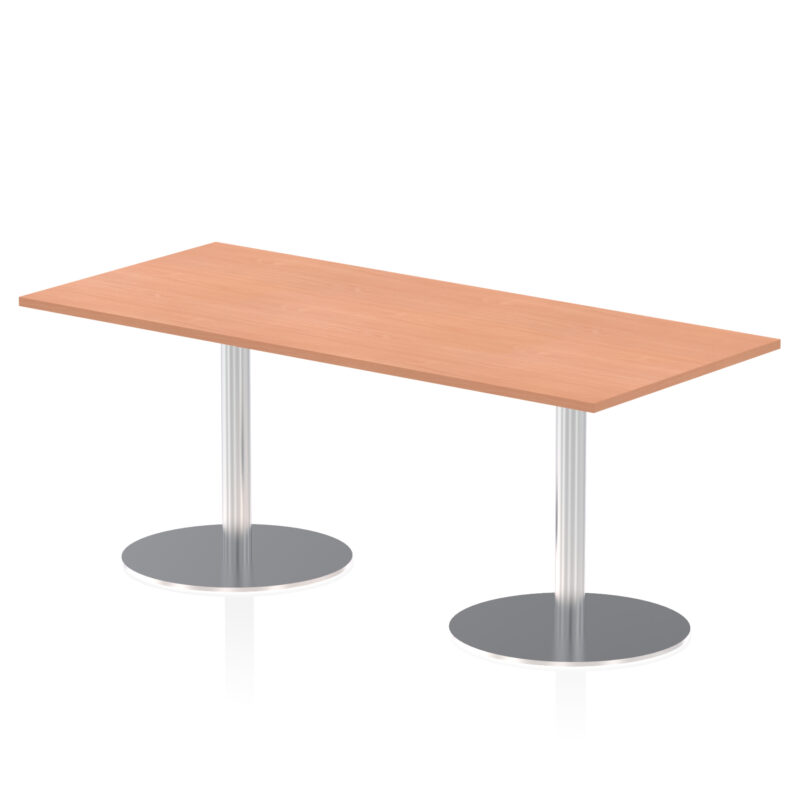Sintra Rectangular Poseur Table Silver Leg - Image 37