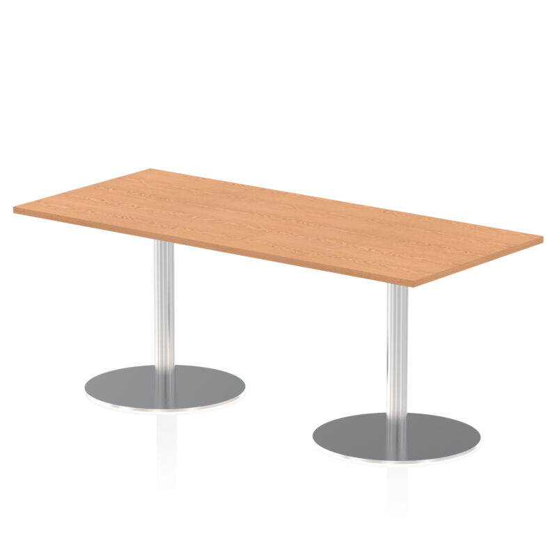 Sintra Rectangular Poseur Table Silver Leg - Image 41