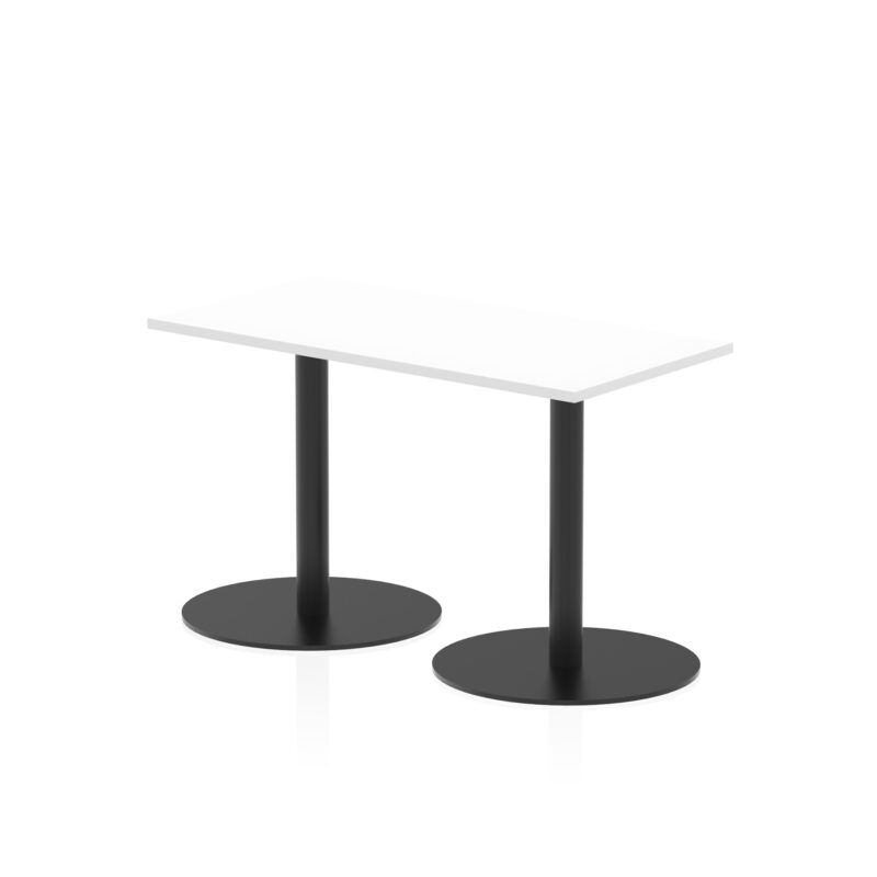 Sintra Slimline Rectangular Poseur Table Black Leg - Image 3