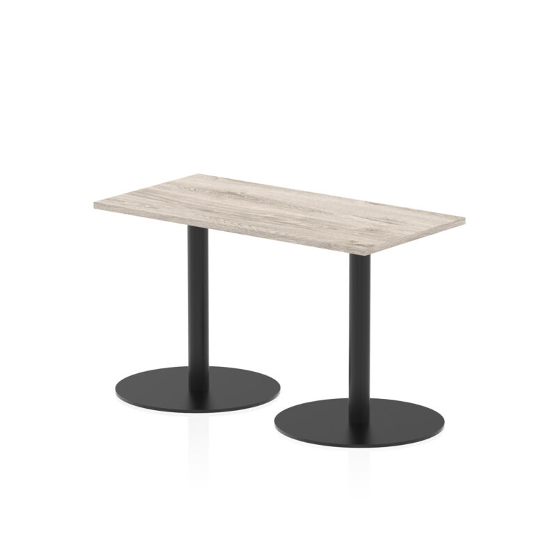 Sintra Slimline Rectangular Poseur Table Black Leg - Image 6