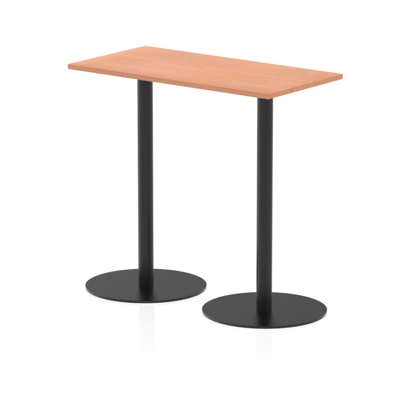 Sintra Slimline Rectangular Poseur Table Black Leg - Image 7