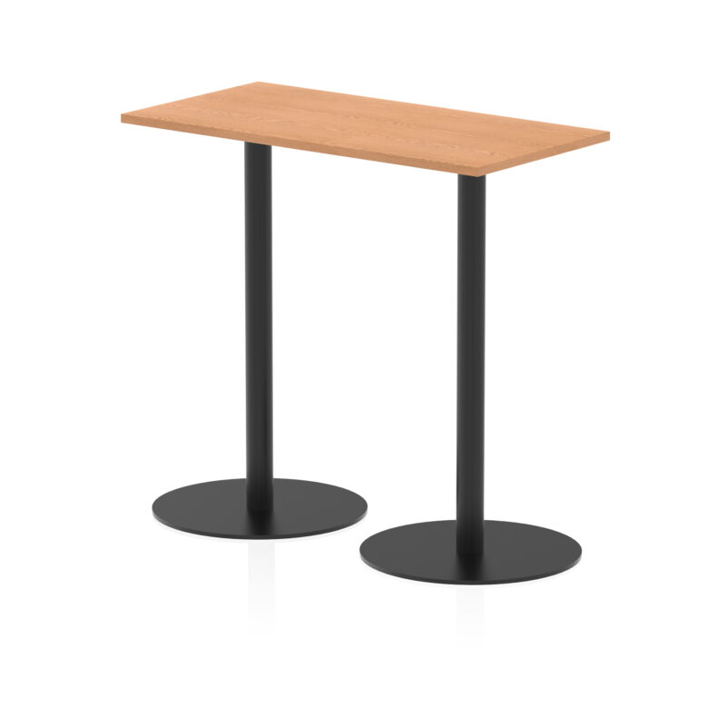 Sintra Slimline Rectangular Poseur Table Black Leg - Image 11