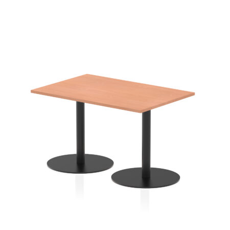 Sintra Rectangular Poseur Table Black Leg