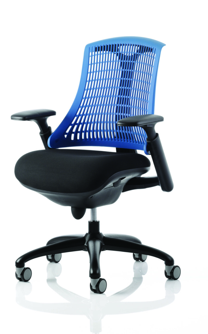 Swift Medium Back Black Frame Task Operator Office Chair with Arms - Image 42