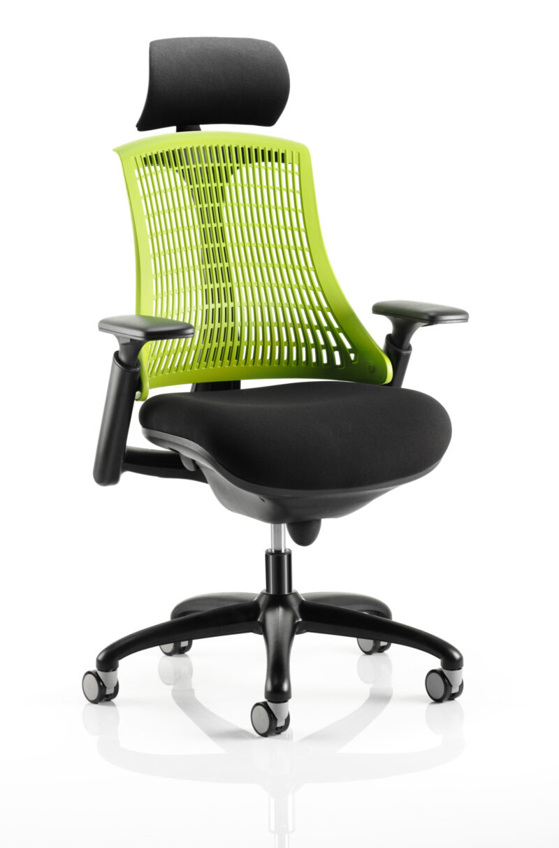 Swift Medium Back Black Frame Task Operator Office Chair with Arms - Image 7