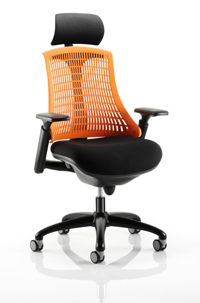 Swift Medium Back Black Frame Task Operator Office Chair with Arms - Image 9