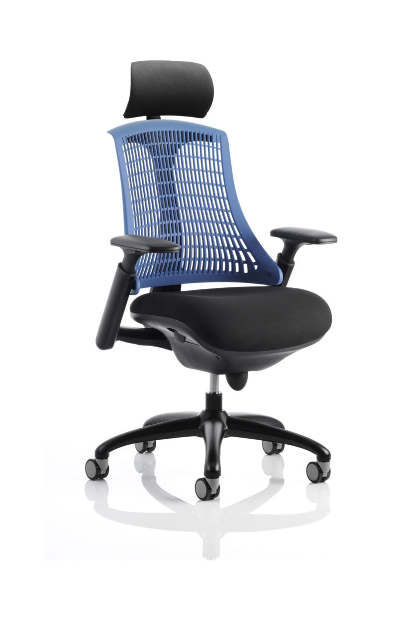 Swift Medium Back Black Frame Task Operator Office Chair with Arms - Image 11