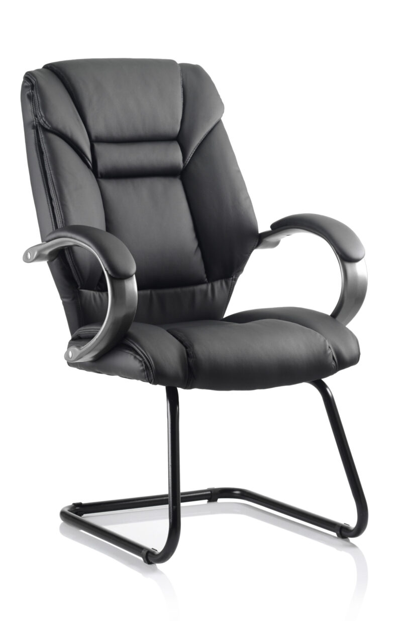 Snap High Back Cantilever Visitor Chair with Arms - Image 3