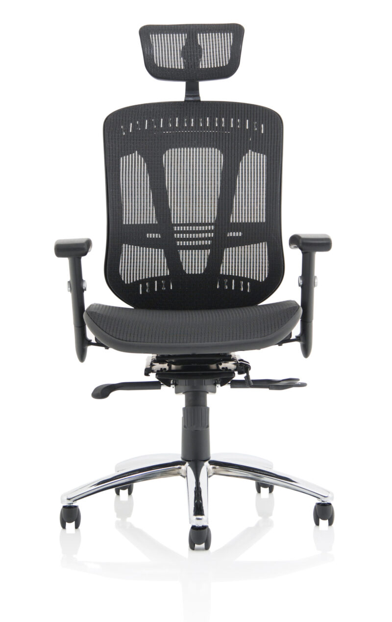 Mint II Mesh Back Task Operator Office Chair with Height Adjustable Arms - Image 2