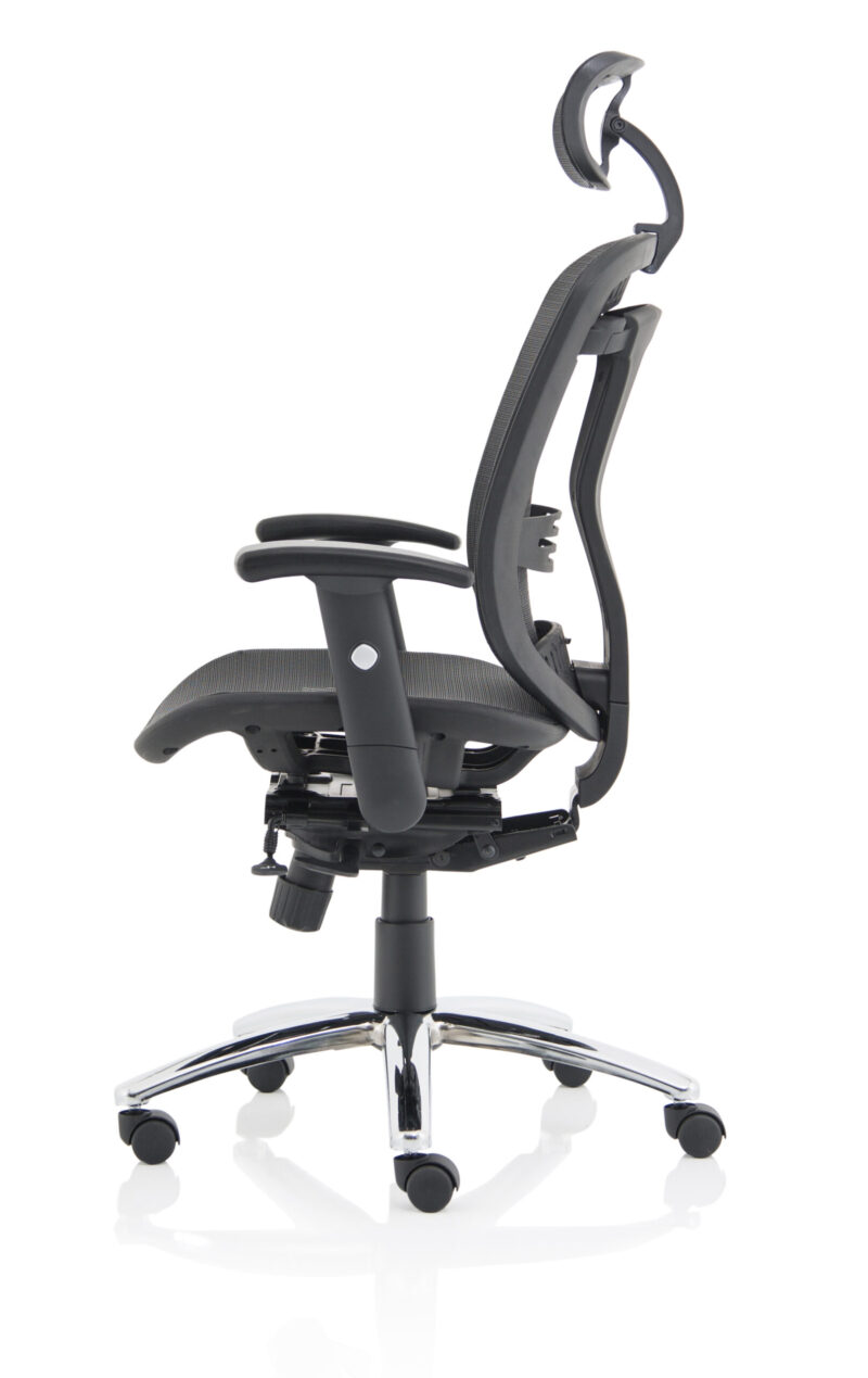 Mint II Mesh Back Task Operator Office Chair with Height Adjustable Arms - Image 4