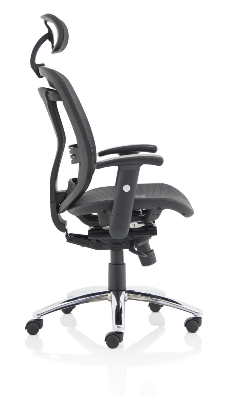 Mint II Mesh Back Task Operator Office Chair with Height Adjustable Arms - Image 8