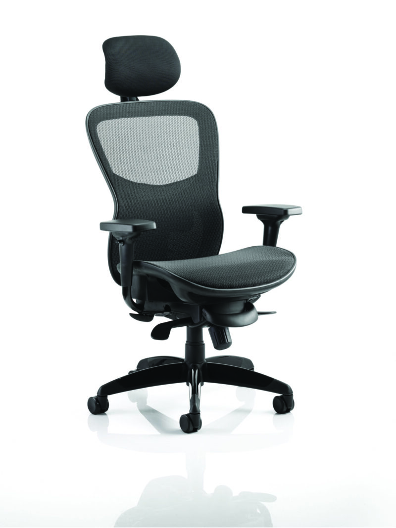 Boltin Shadow High Mesh Back Ergonomic Posture Chair with Arms - Image 9